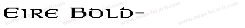Eire Bold字体转换